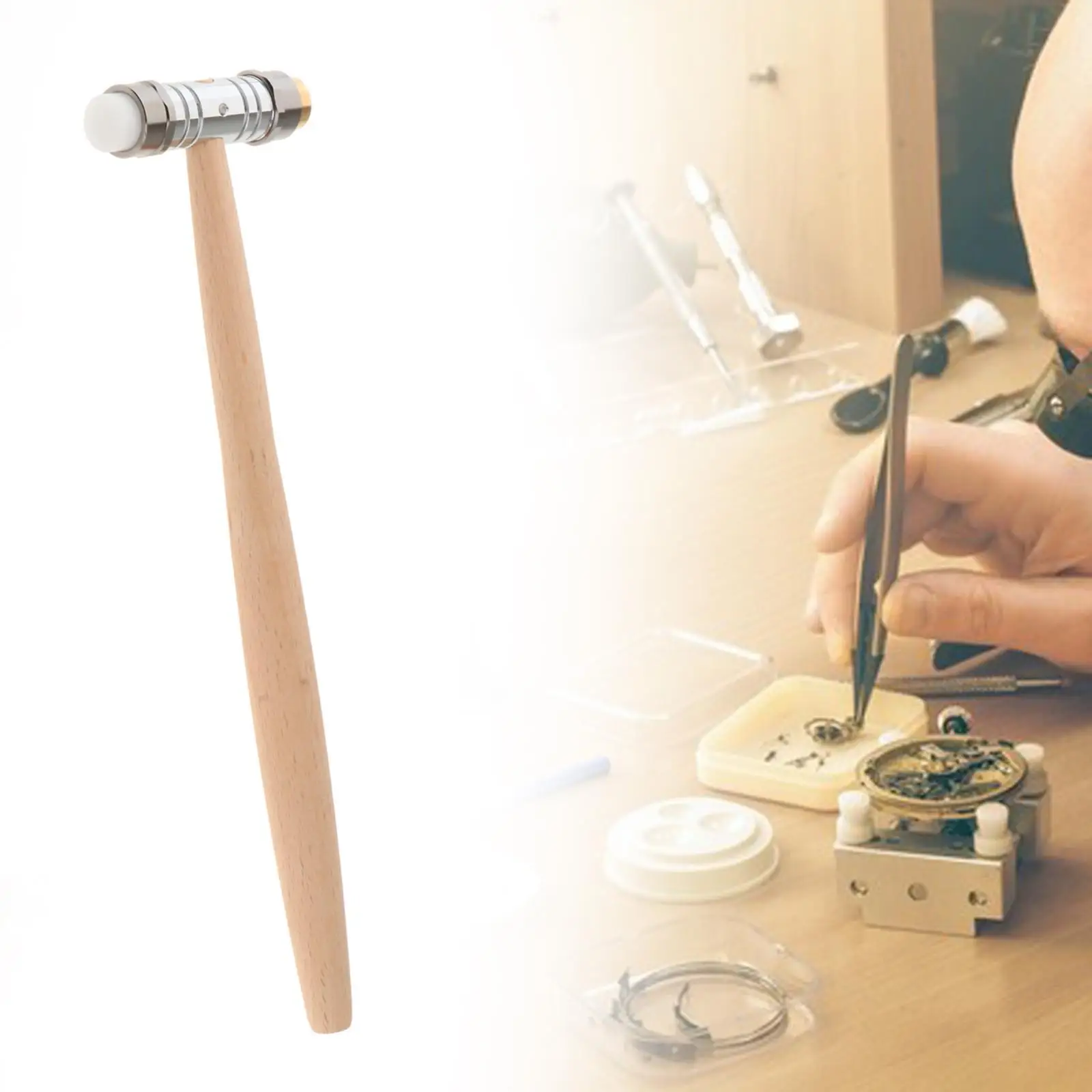 Assista Repair Brass Chasing Hammer, fazer jóias para Metalworking