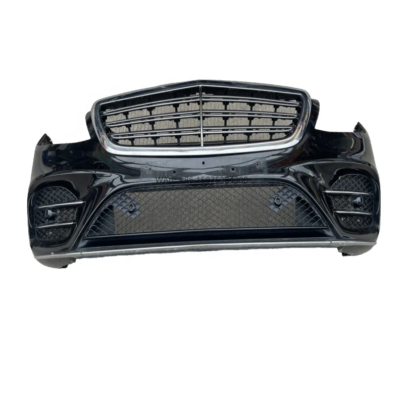 

The New High Quality S Series W222 Front Sports Style Bumper Surrounds the Guard Center Grid Bracket Tuyere for