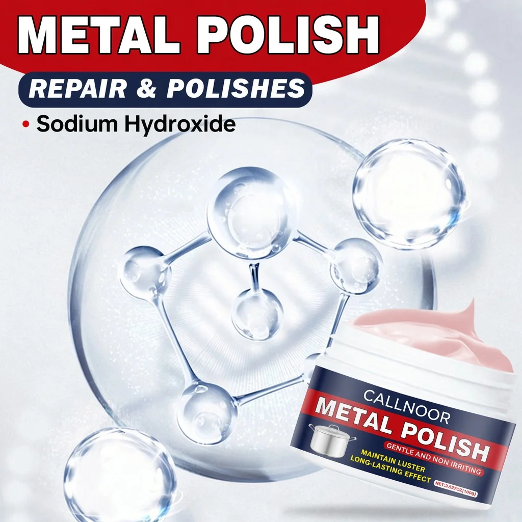 Metal Polish, Gentle & Non-Irritating, Mild Formula, Physical Removal, Stainless Steel Cleaner, Rust & Burn Mark Remover.