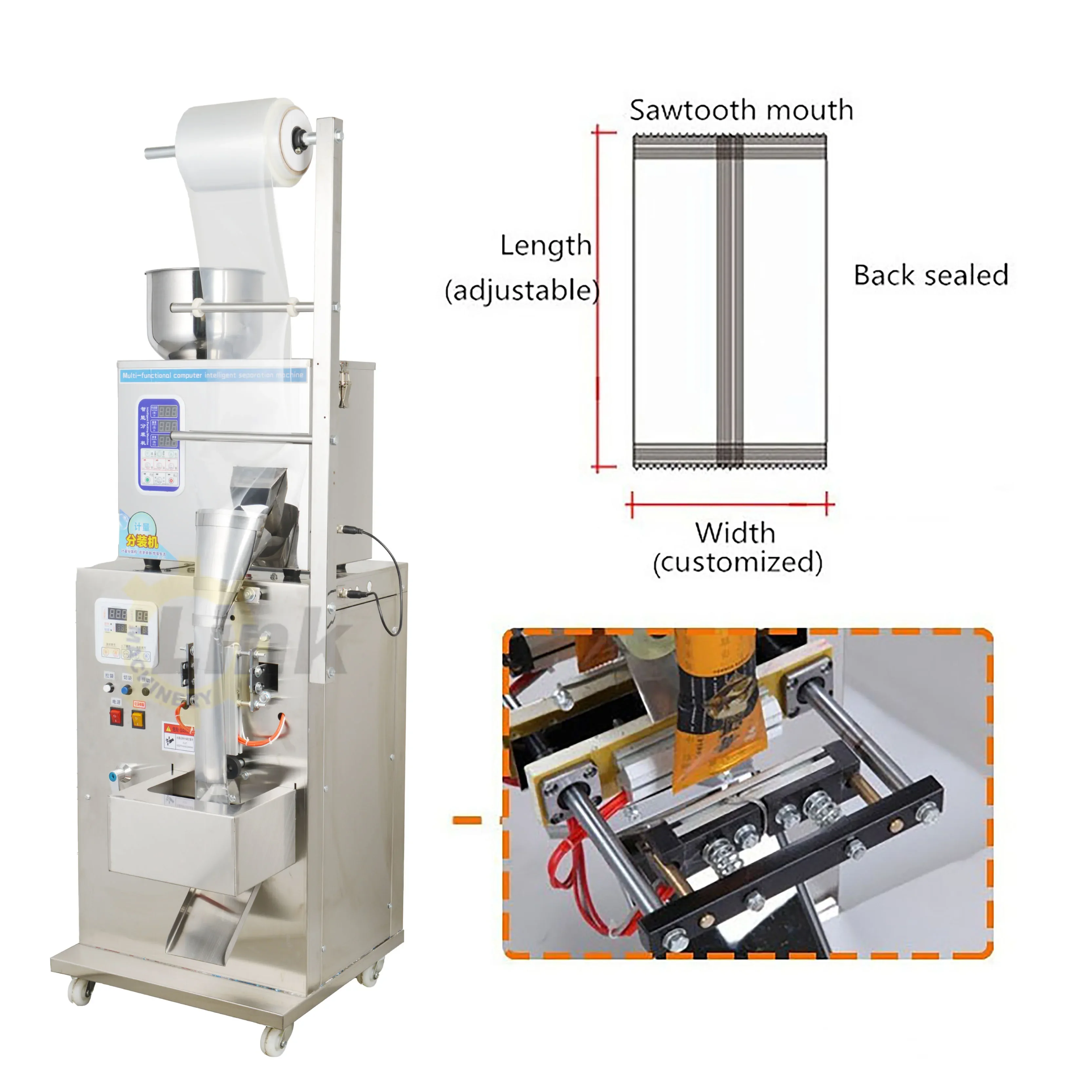 Multifunction Packaging Machines Automatic Sugar Coffee Spice Washing Powder Milk Powder Bag Packing Machine