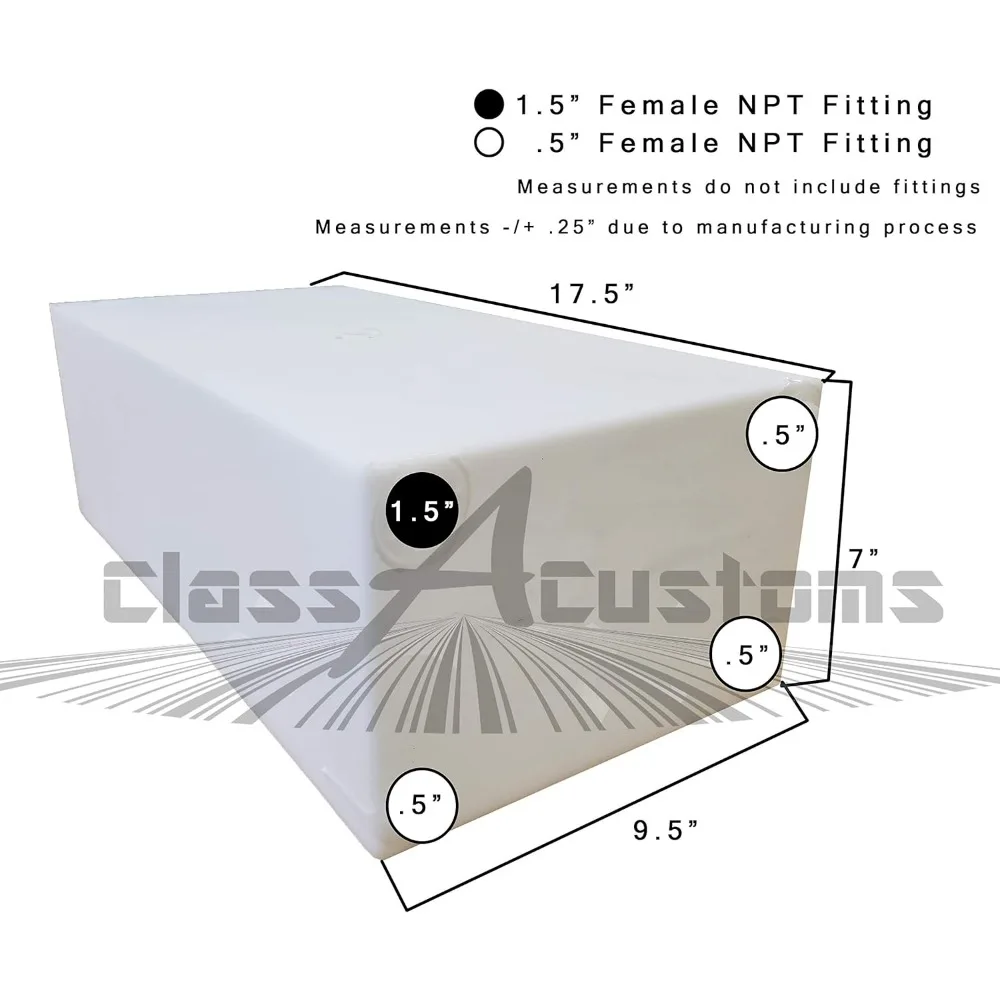 Class A RV Dual Water Tanks - 5 Gallon Fresh & 7 Gallon Gray Combo Pack - Premium Water Holding Solutions