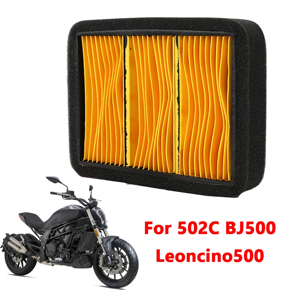 

Motorcycle Replacement Engine Air Intake Filter Element 500cc Air Filter Cleaner For Benelli 502C BJ500 Leoncino500 BJ 500
