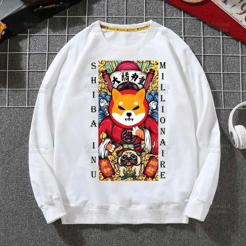 

Shiba Inu Japanese Cute Fashion Men's Hoodies Spring Autumn Male Casual Hoodies Men's Hoodies Dog Sweatshirt Tops