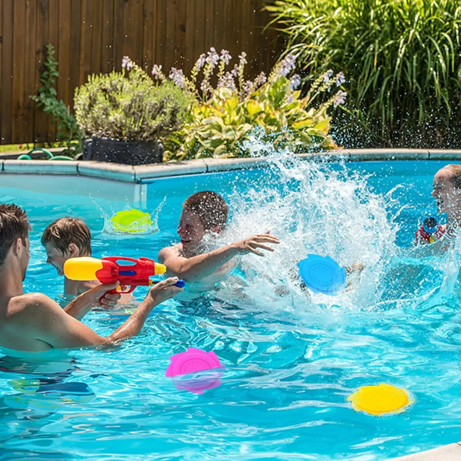 Watervliegende Schijven Speelgoed, Leuk Zwembad En Strandfrisbees Voor 4-8-jarigen, Zomerspetters En Buitenspelletjes Spelen Voor Het Hele Gezin