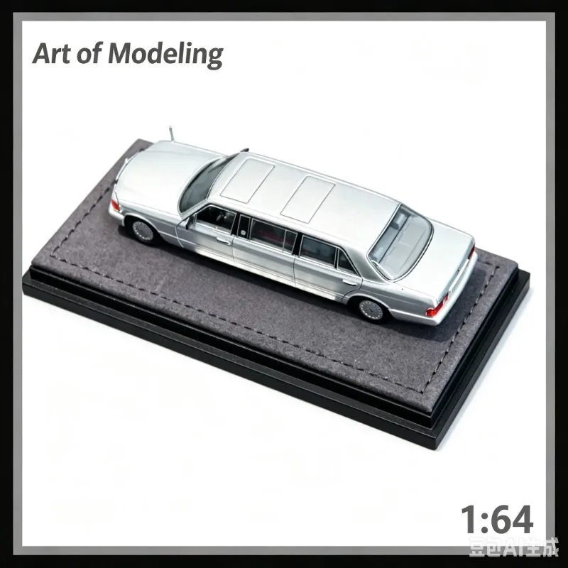 art-of-modeling-1-64-s-class-extended-edition-w126-44-die-casting-alloy-car-model-collection-souvenir-for-boys-gift