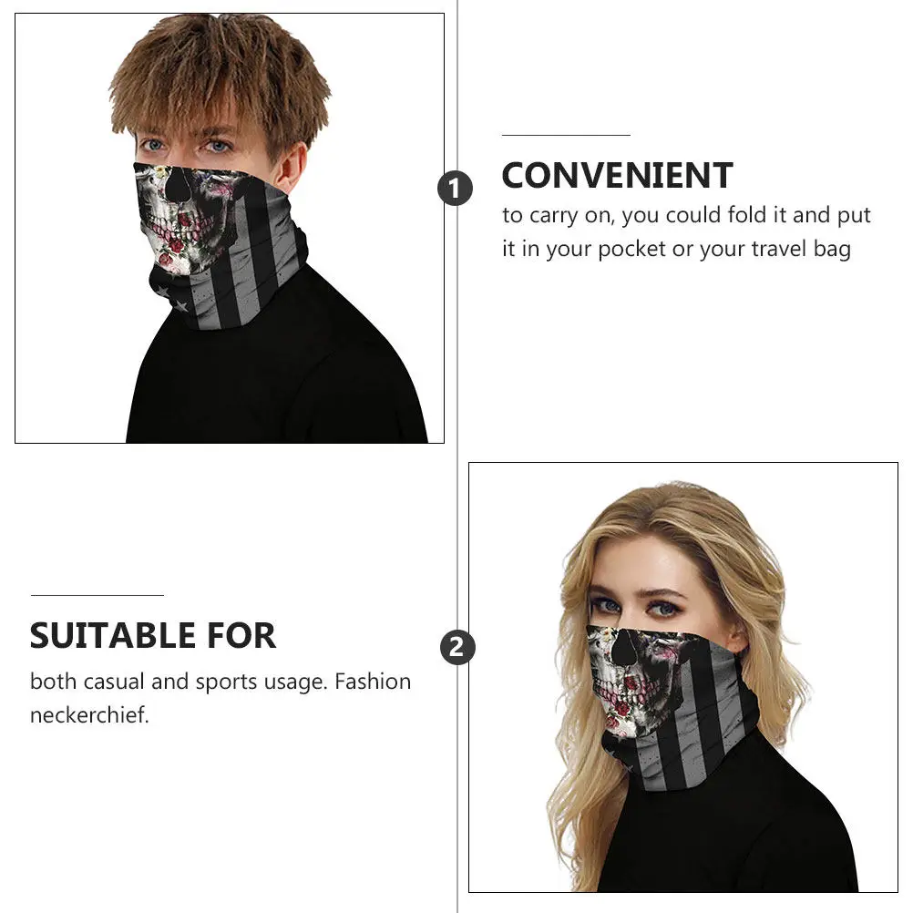 

4Pcs Neck Lightweight Quick Windproof Face Mask Dry Windproof Face Mask Riding Cover Men Women Outdoor Protector Scarf