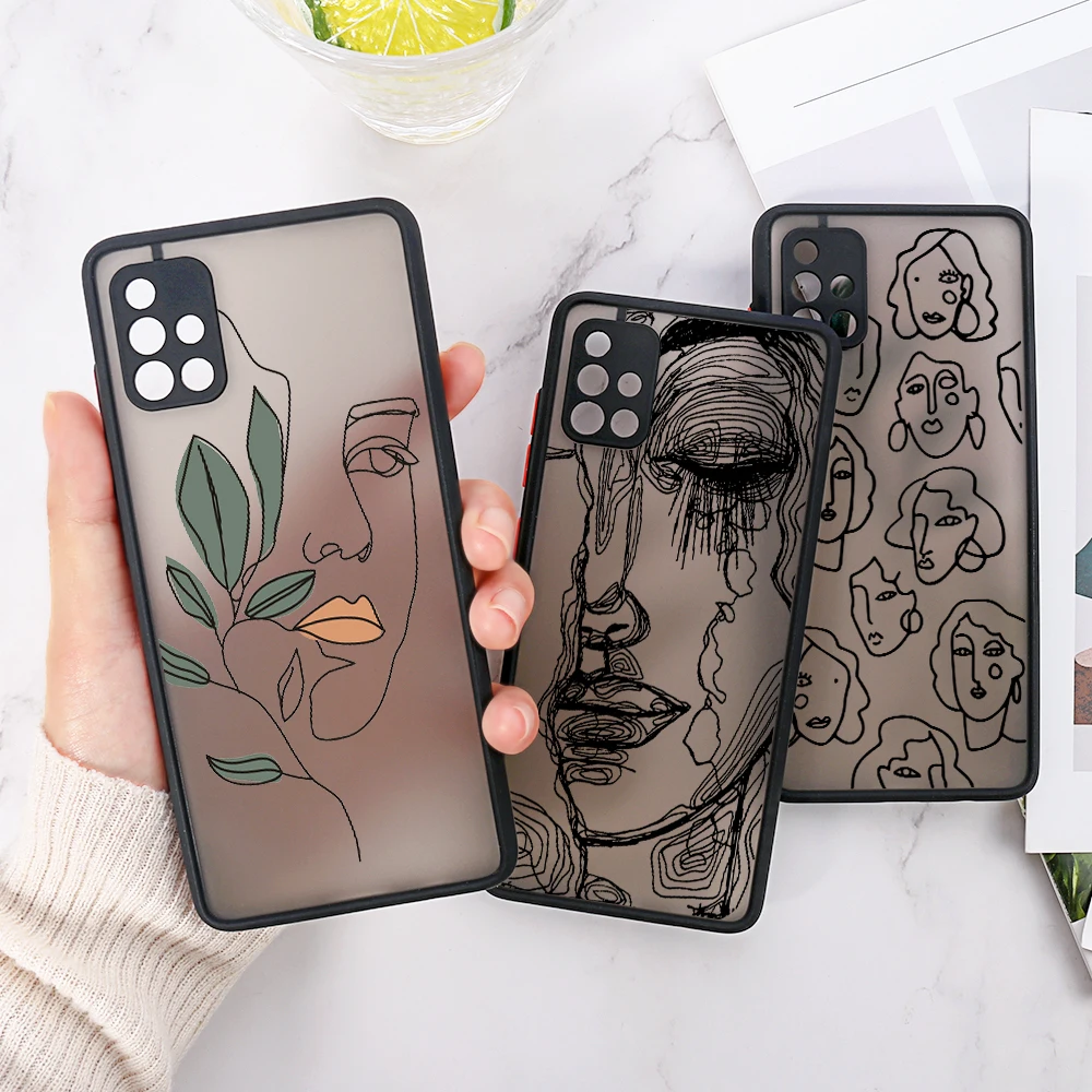 

A52S 5G Case For Samsung A52 Carcasa Galaxy A21S A51 S22 S21 S20 A32 A22 A12 A11 A71 A72 A10S A50 A30S Abstract Geometry Fundas