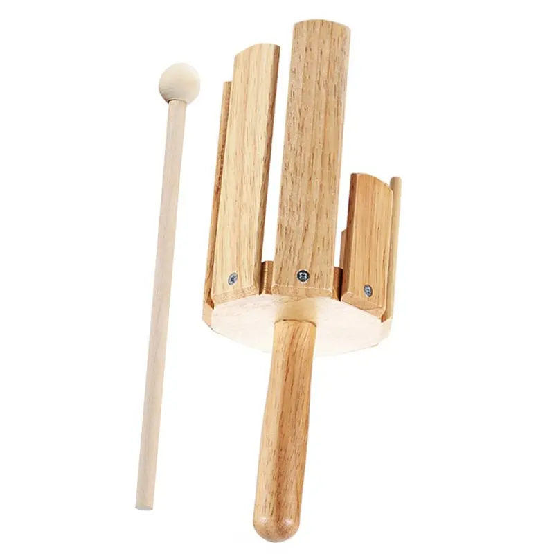 A79E-Instrumento A Percussione In Legno, Strumento Portatile Con Effetti Sonori E Mazzuolo Per Strumenti A Percussione Olff