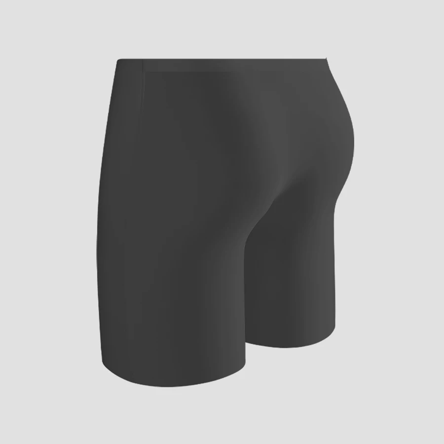 Men's ice silk underwear sports men's summer thin boxers lengthened anti-wear leg trackless running quick dry boxers