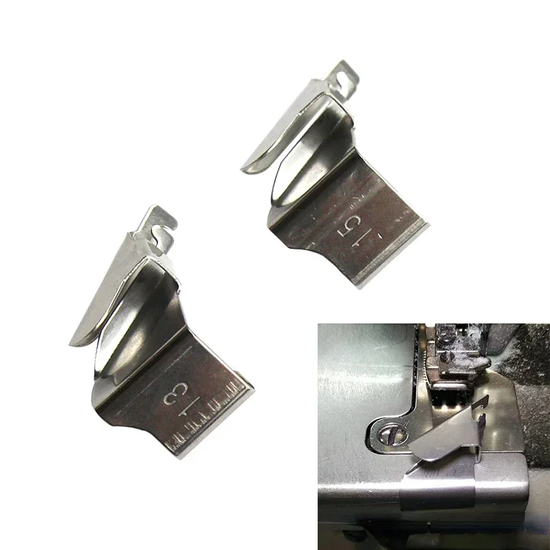 Máquina Overlock, artefacto antirizado, tapón de borde de tela anticorte, máquina de coser, localizador de calibre auxiliar antieversión