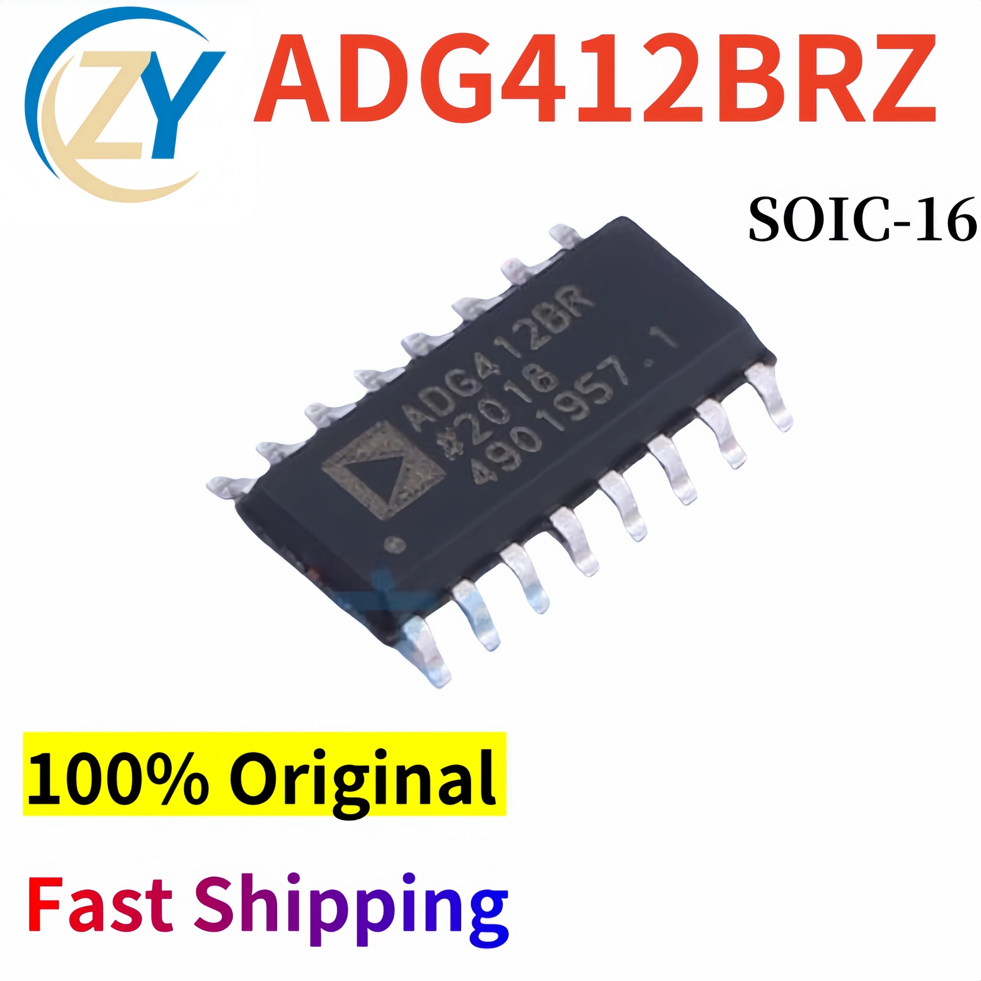 (2pcs) ADG412BRZ Switch ICs ADG412 SOIC-16 5V-16.5V 100% Original & In Stock