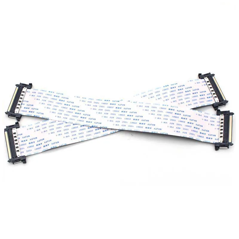 

41Pin 51Pin I-PEX 4K LVDS High-Definition LCD Ribbon Cable AWM 20861 20706 105C 60V VW-1 V-by One 41P 51P FFC FPC Dual Head