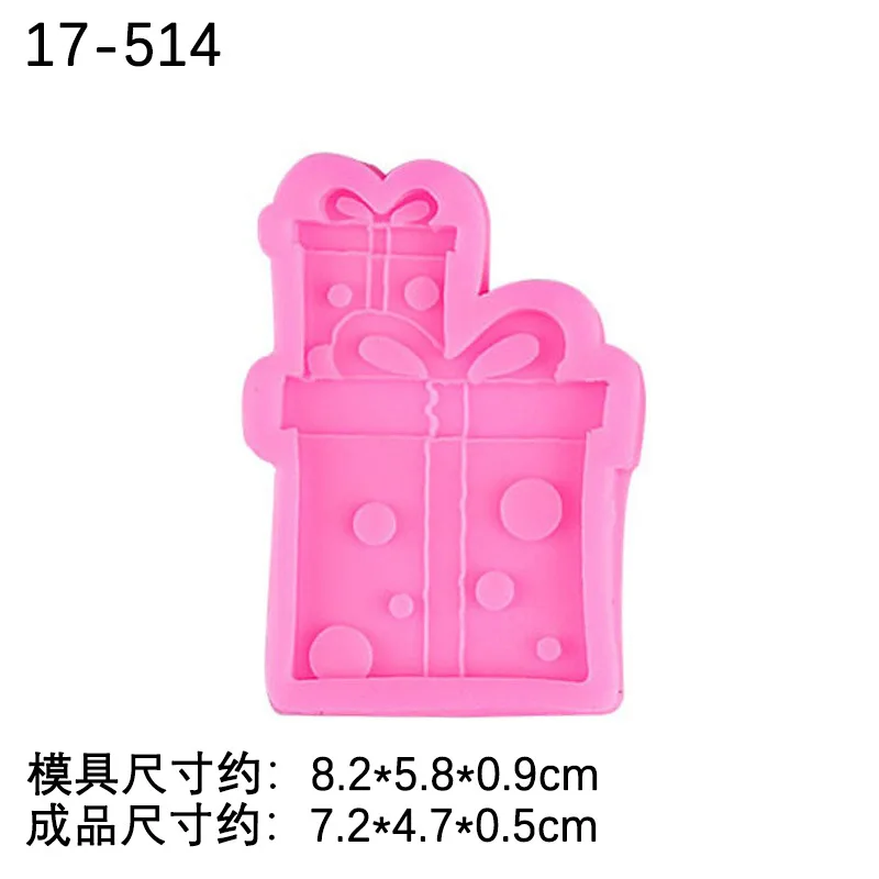 Bow Gift Box Chocolate Pudding Mold Fondant Cake Silicone Mould 17-514