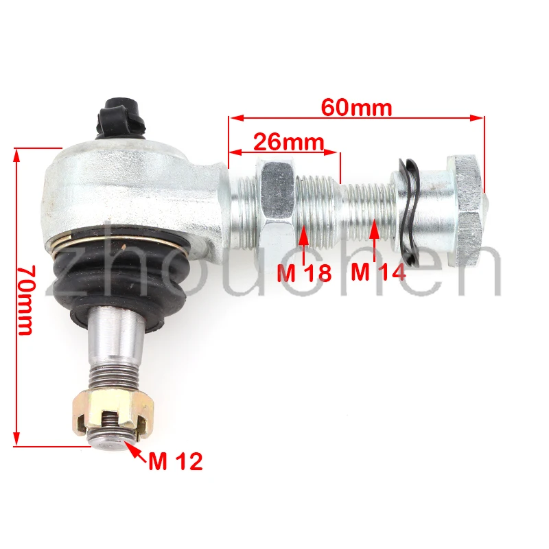 M12 M14 Adjustable Ball Joint Kit with Nozzle for ATV ATV Accessories Quad Bike Hummer Kart