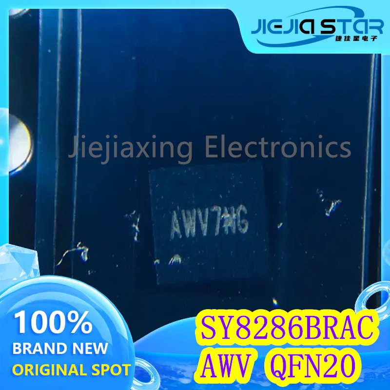 Electronics SY8286BRAC SY8286B AWV5QB AWV5 Parts mark AWV QFN20 Voltage 3V 100% brand new and original