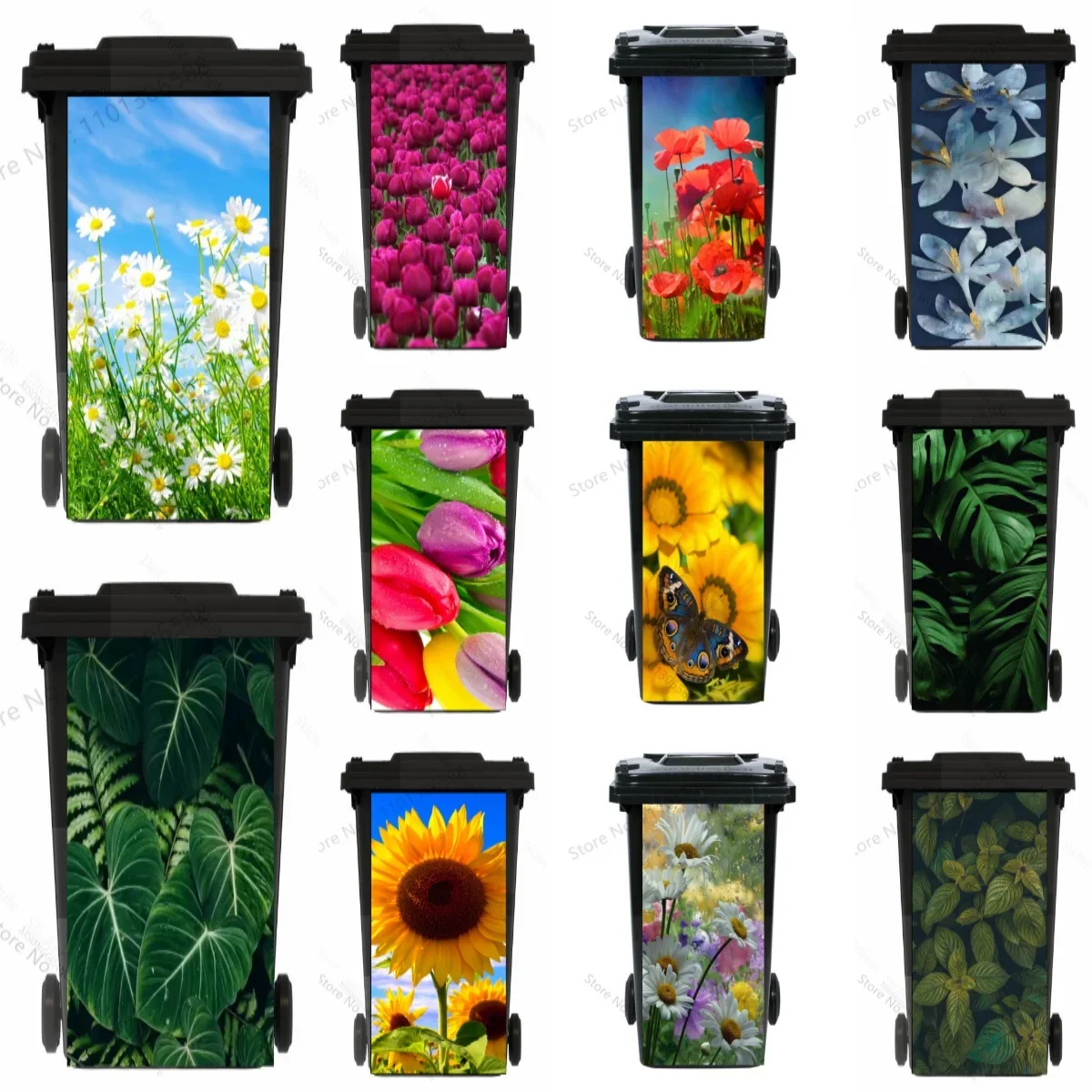 Green Leaves Trash …