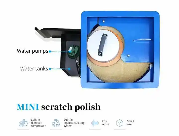 Mini Desktop Mobile Phone Screen Polish Machine One Slot for Scratch Removal Industrial Equipment