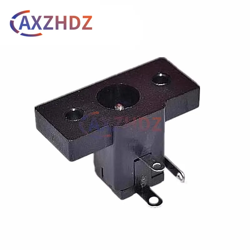 

10PCS DC Power Female Socket 5.5*2.1mm 5.5*2.5mm DC-020 DC Power Interface Panel With Mounting Holes 23*10MM DC-059 90Degrees 3P
