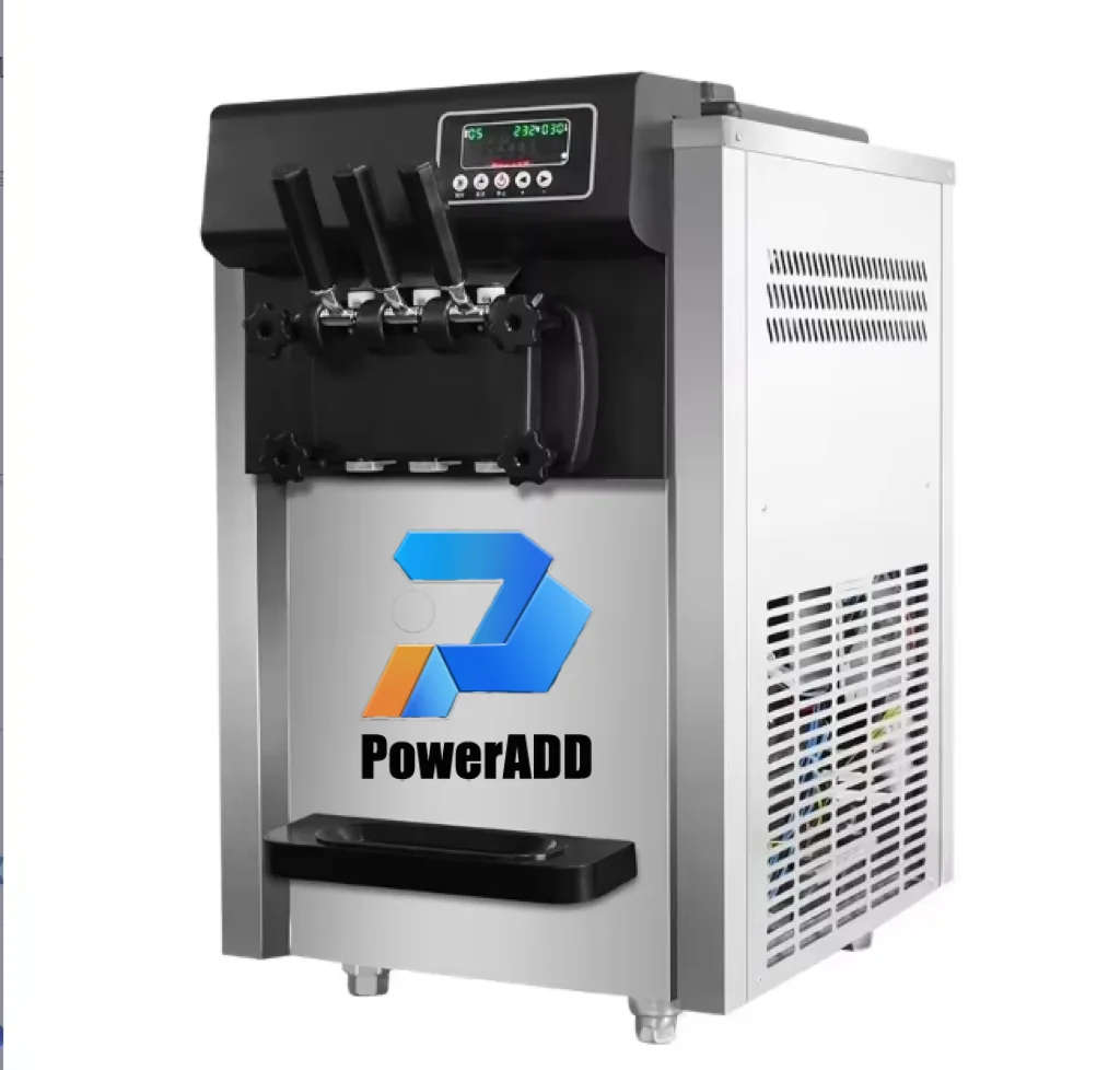 Mesa Soft Serve Ice Softy Helado 3 Dispensador Máquina Tienda Mejor Mini 110v Maquina De Fabricar Helado