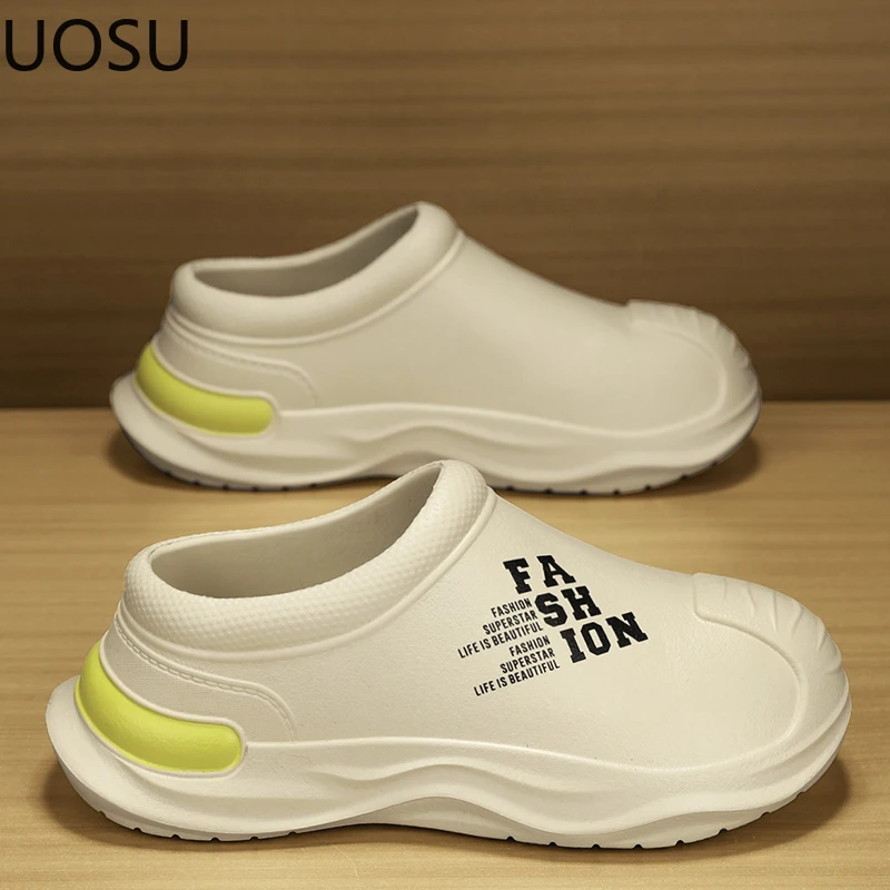 Hot Sale Arrival Winter Slipper for Menmen's Slippers Non-slip Trendy All-match Explosive Style UOSU Soft Comfortable Chef Shoes