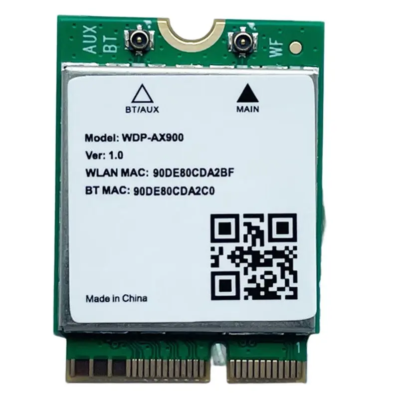 

Гениальная новая беспроводная сетевая карта AIC8800D80P Wi-Fi 6 Bluetooth 5,4 M.2 WDP-AX900 2,4G и 5 ГГц адаптер для ноутбука Windows 10/11