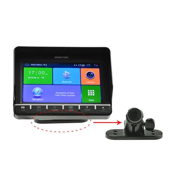 

7-дюймовый сенсорный Android GPS-монитор для автомобиля с камерой заднего вида, Wi-Fi, музыкой, видео и Bluetooth для коммерческого транспорта