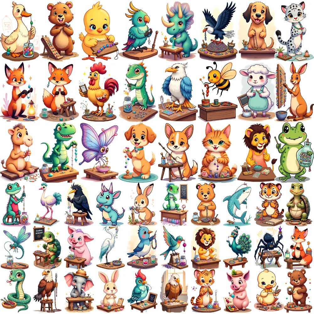 

54 шт., временные татуировки, животные, водонепроницаемые, долговечные наклейки на тело, художественные животные, декоративные животные, мультяшные для мальчиков