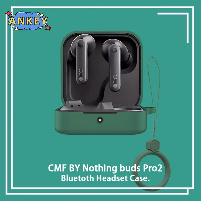 Soft Silicone Bluetooth Earbuds Capa Protetora, Case para CMF, Tudo Buds Pro2, Anti-Fall, Caso Fone de Ouvido Sem Fio