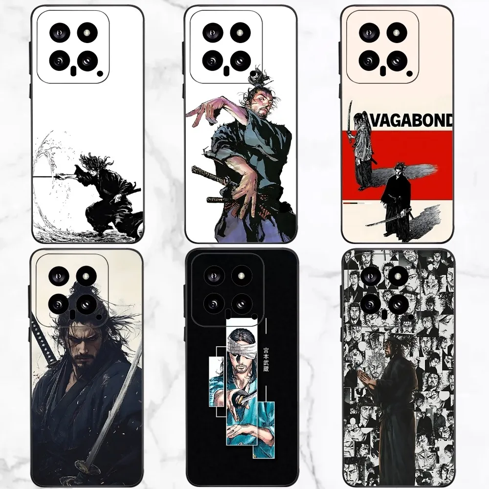 Vagabond Miyamoto Musashi Phone Case For Xiaomi 11 Redmi Note 11 5G 8T 9A 9 10T Note8Pro Note9 12SUltra Black Case