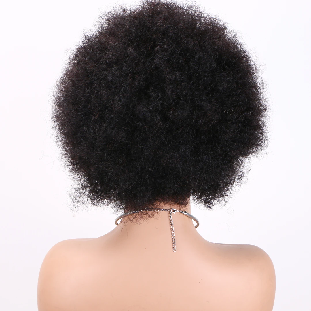 

Парик-боб из натуральных бразильских волос, 200% плотности, афро-кудрявый, короткий, полностью на кружевной основе, машинной работы, для косплея, пышный, цветной, для женщин