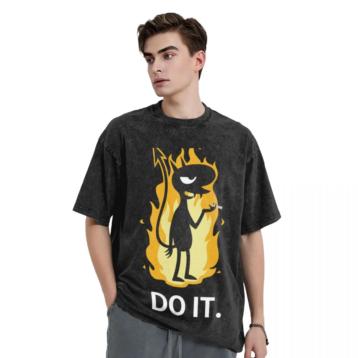 

Lucy - DO IT! T-Shirt graphic tee shirt street wear man t shirt korean fashion t shirt men 100℅ cotton