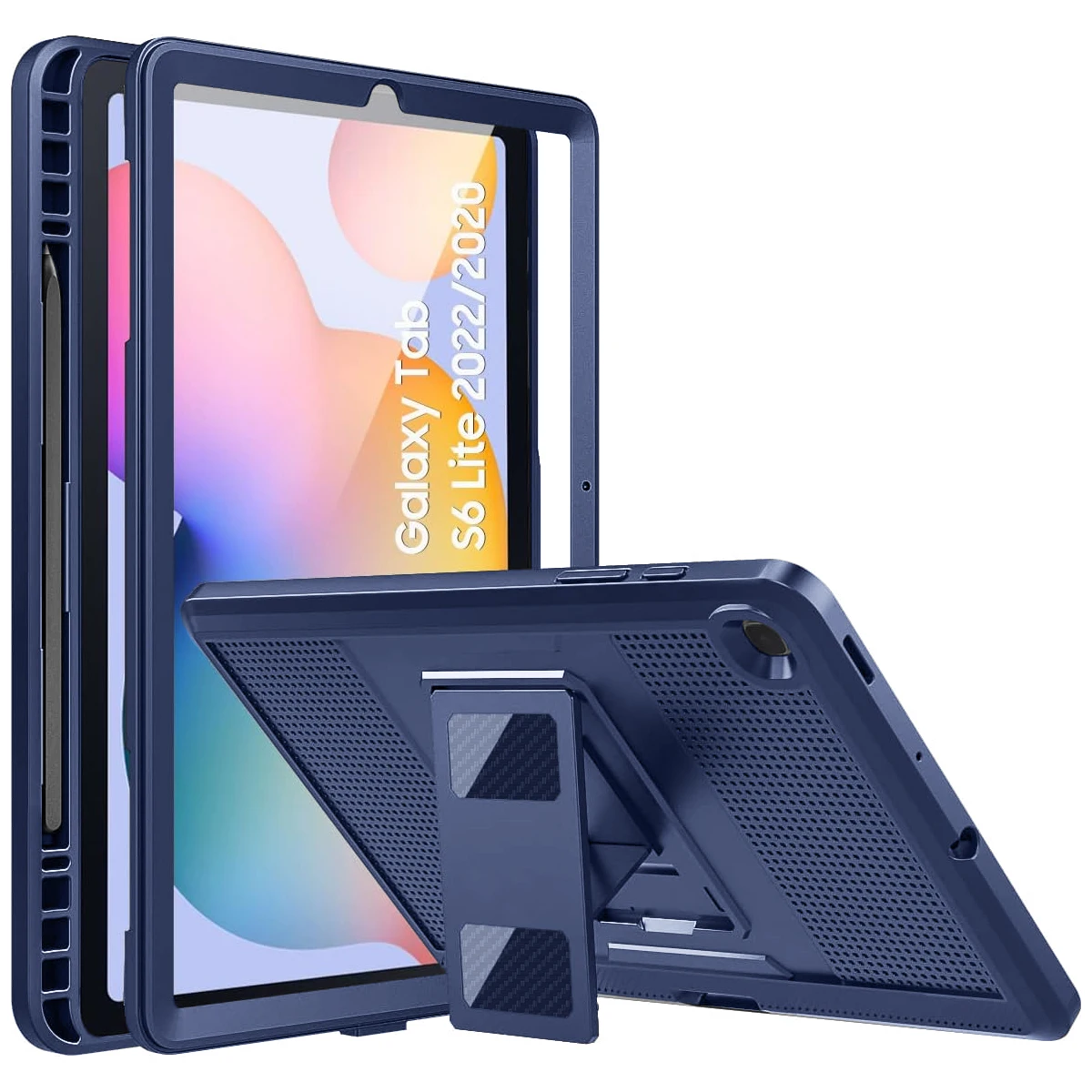 

MoKo Case for Samsung Galaxy Tab S6 Lite 10.4 Inch 2022/2020 (SM-P613/P619/P610/P615),[Heavy Duty] Shockproof Full Body Rugged