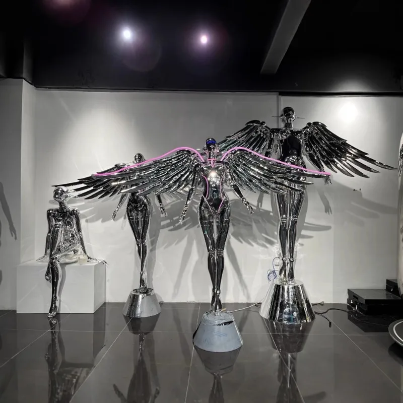 

Ornament sculpture large technology luminous figure clothing store hair salon bar