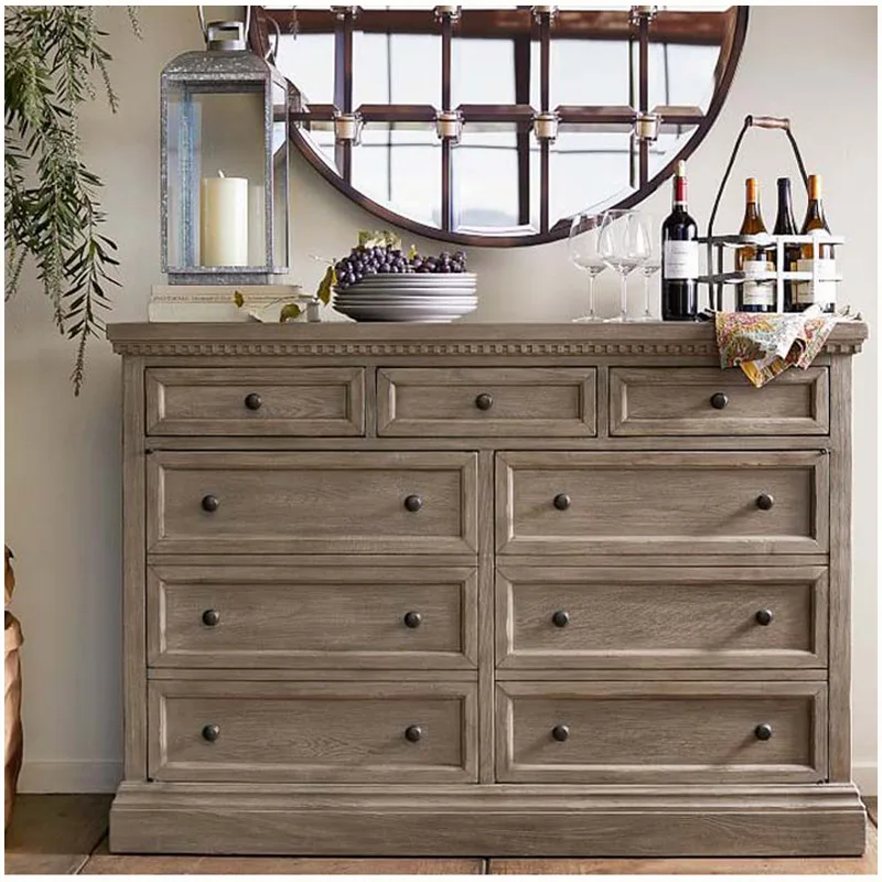 

Customizable American chest Bedroom chest ash wood
