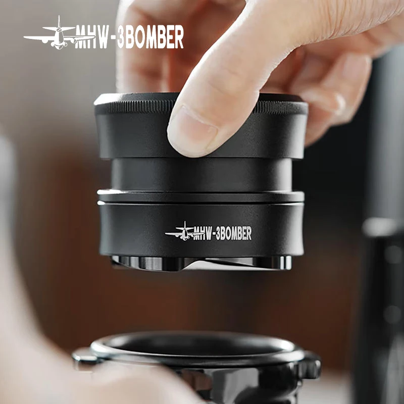 

Распределитель кофе MHW-3BOMBER/аппарат для эспрессо, аксессуары для кофе, бариста, регулируемый нивелир 51/53/58 мм, аксессуар для ладонь