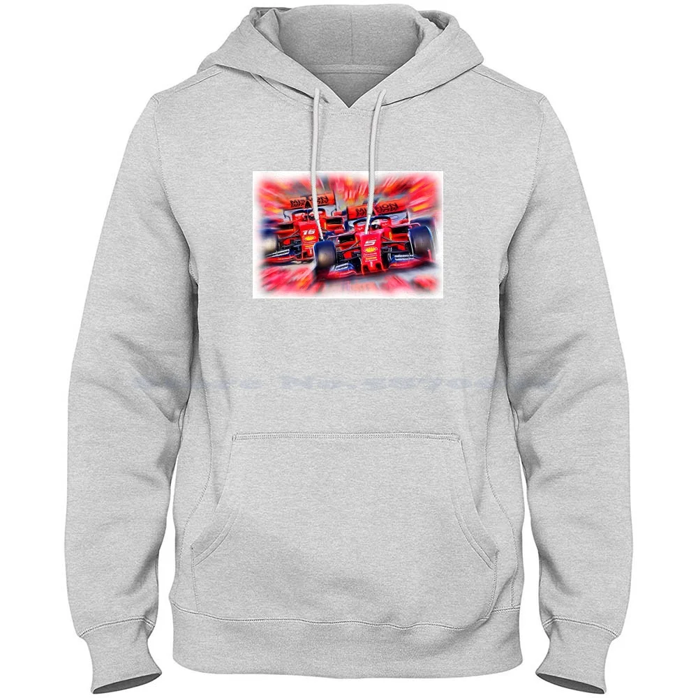 

Italian Power-Vettel Leclerc 100% Pure Cotton Hoodie Tshirt Sebastian Vettel Leclerc Heppenheim Racing Scuderia