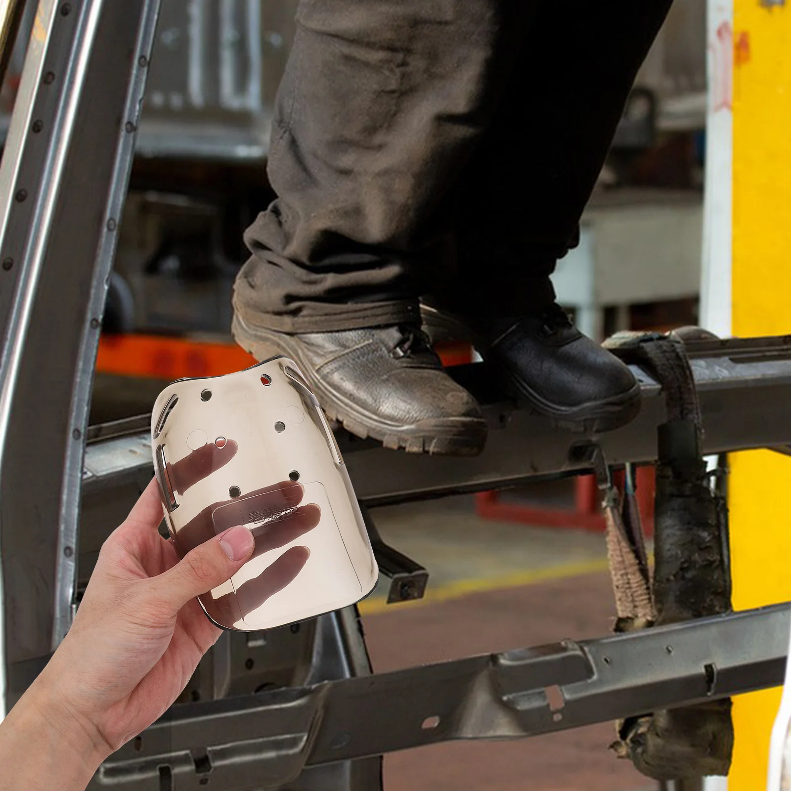 

2 Pcs Anti-smash Foot Cover Boot Toe Protector Shoe Guards Boots Covers Safety Abs Work