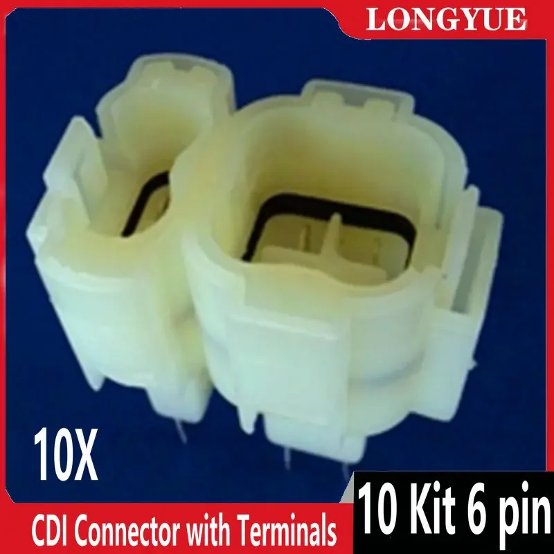 Longyue 10 Kit 6 Pin CDI Connector With Terminals