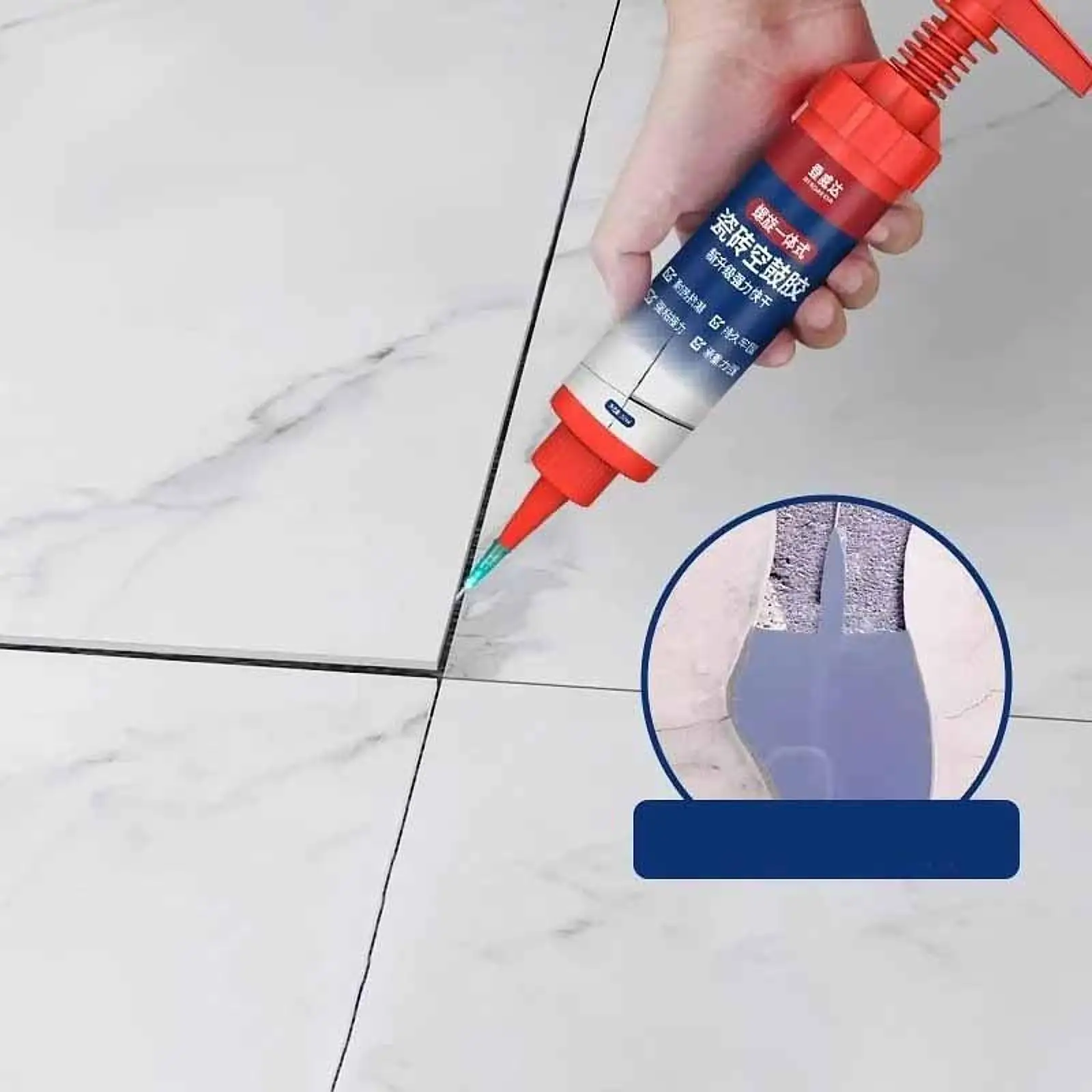 

Tile Hollow Repair Adhesive Lightweight Portable Injection Filler for Tiles