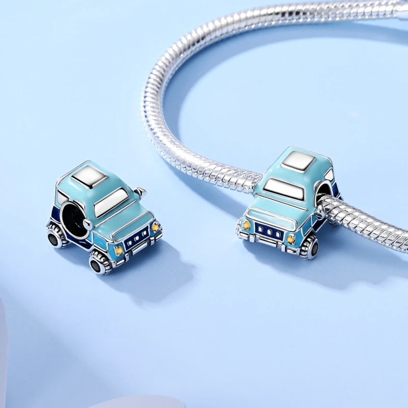 Women's 925 Sterling Silver Motorcycle Charms Bead