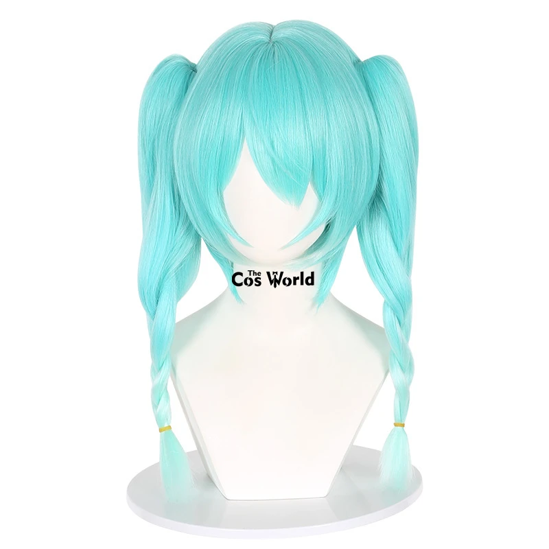 VOCALOID Bicute Bunnies Miku Bunny Girl 45 cm Lungo Rettilineo Halloween Anime Parrucche Cosplay Capelli Sintetici + Protezione Della Parrucca