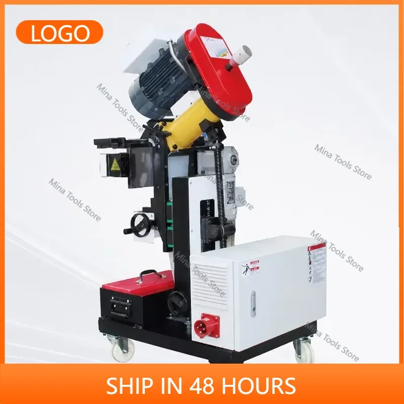 Auto Height Tracking Plate Beveler with Stepless 0-60 Degree Bevel K V X Y 63mm Cutter Disc 3.0kW Motor for 4-50mm Steel