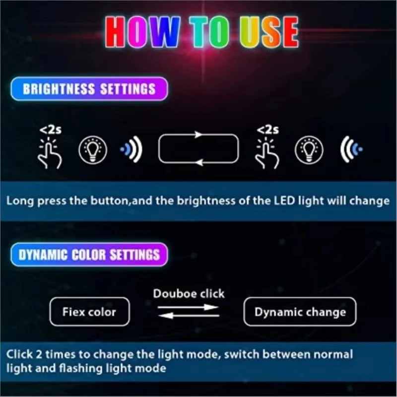 Mini USB RGB LED Auto-Innenraumbeleuchtung, Farbenfrohe Deko-Notbeleuchtung Auto-Zubehör