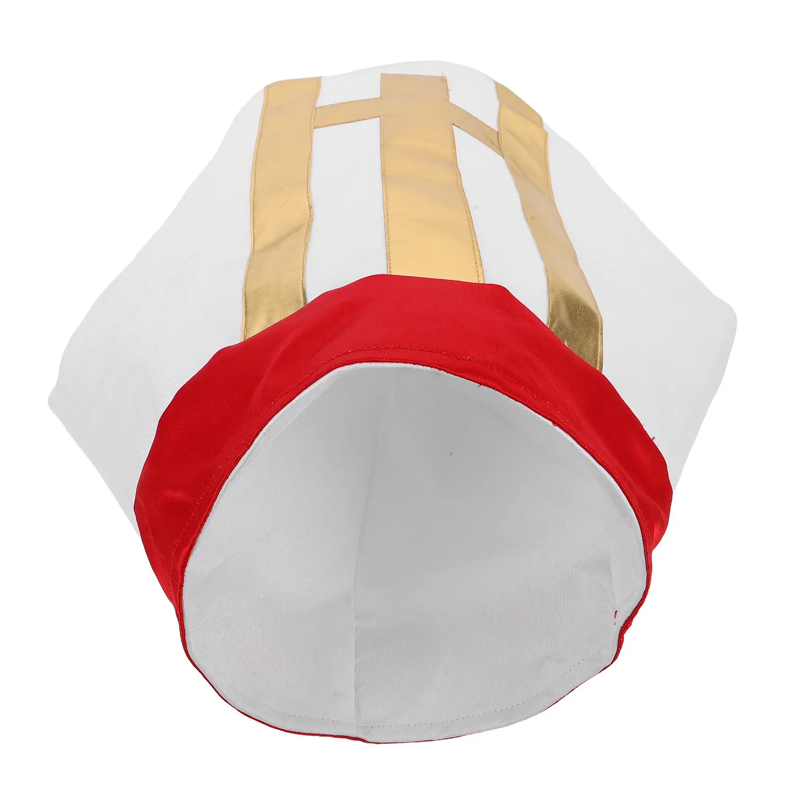 Chapéu de Papa: Chapéu Criativo Estilo Mitra para Halloween Infantil Unissex, Adereço Religioso Leve, Coroa de Novidade Religiosa