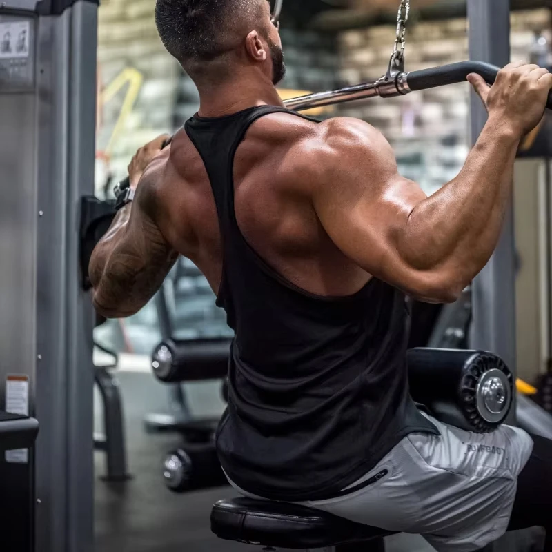 قميص بدون أكمام من macho man مصنوع من القطن 100%، جلسات رفع الأثقال للرجال سريعة الجفاف بدون أكمام، قمة بناء العضلات للياقة البدنية #5