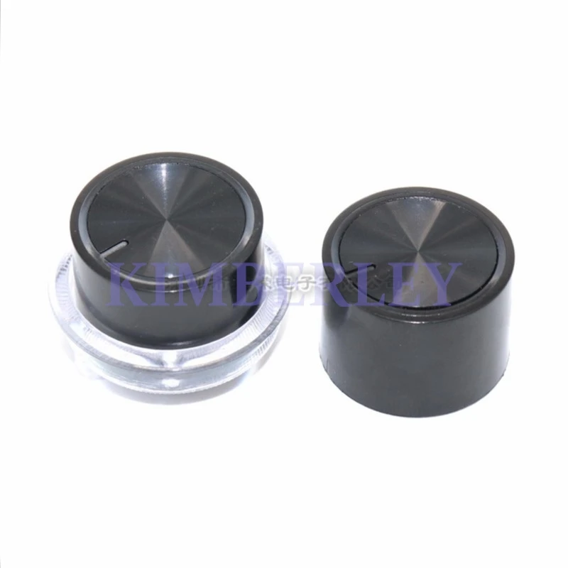 2 Piece 25MM Straight Knob Cap Potentiometer Knob Cap Volume Knob Cap Switch Cap Lamp Cup two-piece Set