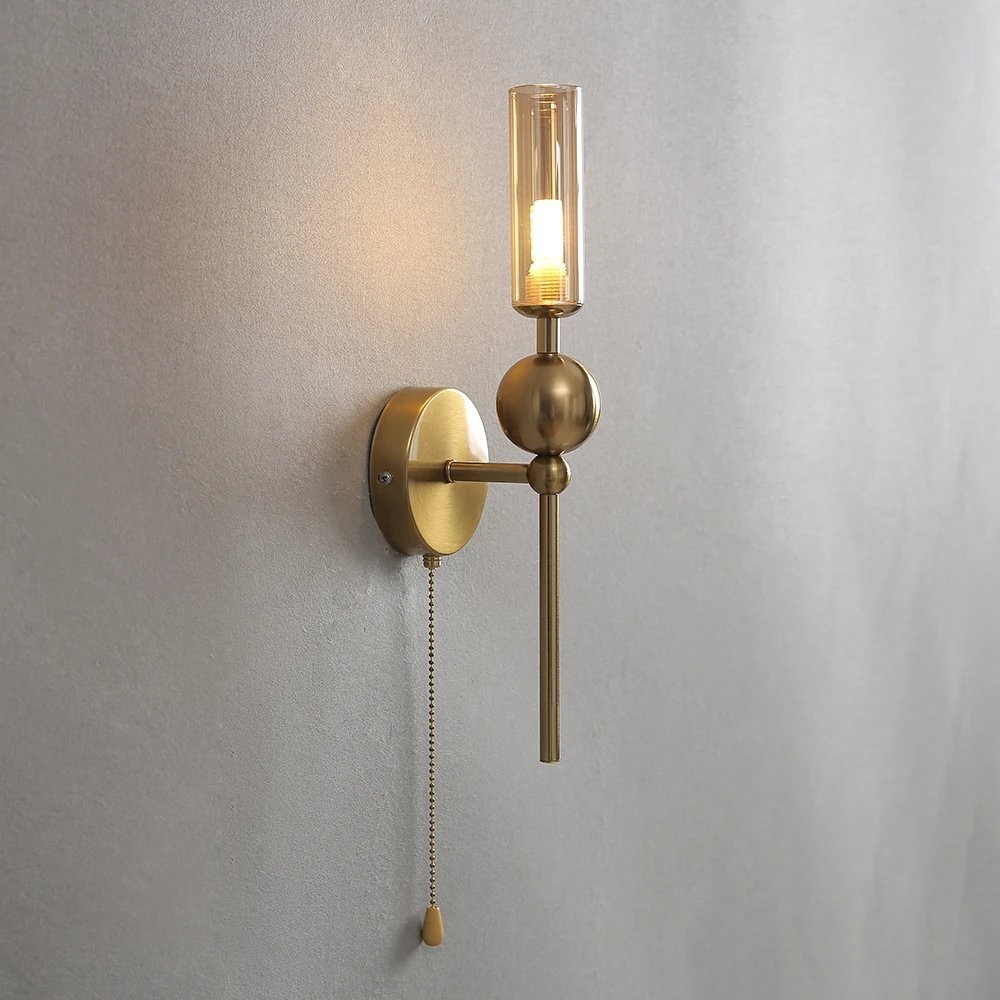 

Post Modern Nordic Glass Wall lamp Living Dining Room Bedside Lamps Stairs Backdrop Aisle Corridor Lighting Hall Hotel Lights