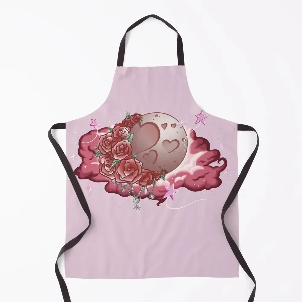 

Rose Moon Apron Professional Barber Home Cleaning Men'ss Customizable Apron