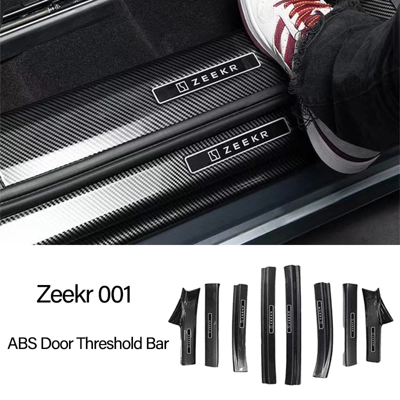 Zeekr 001 2021 2022 2023 Threshold Bar Door Welcome Pedal ABS Corner Guard Kick Guard Modification Car Anti-dirty Pad