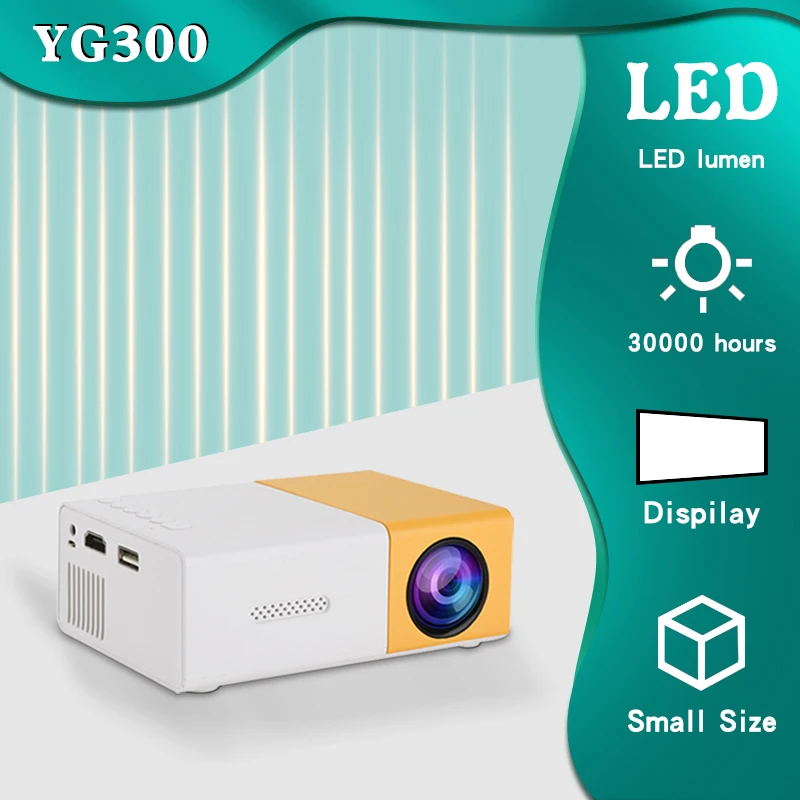 4K ultra high definition YG300 projector, suitable for home and outdoor high-definition home theaters